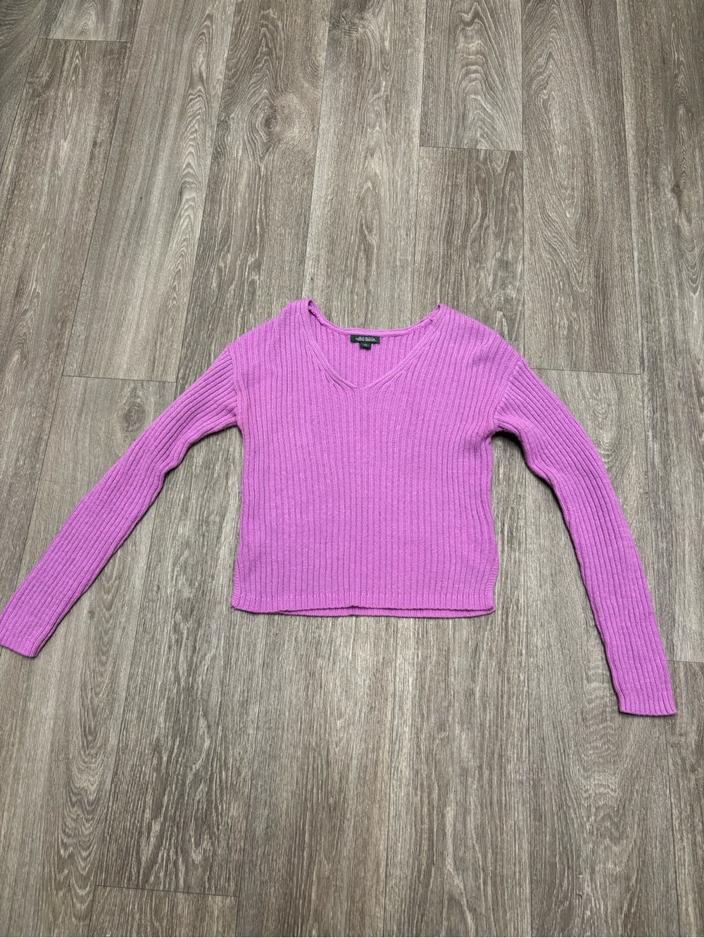 wild fable Lavender Ribbed V-Neck Sweater Tank